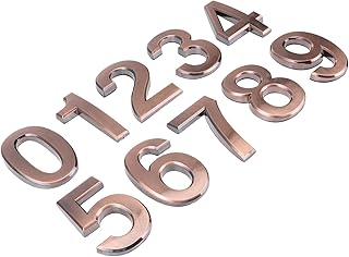 Yardenfun 1 Set Mailbox Number Office Mailbox Stickers for Cars Vintage Home Decor Door Address Numbers Stickers Street Address Plaques Mailbox Number Stickers Plastic Street Number Bumper