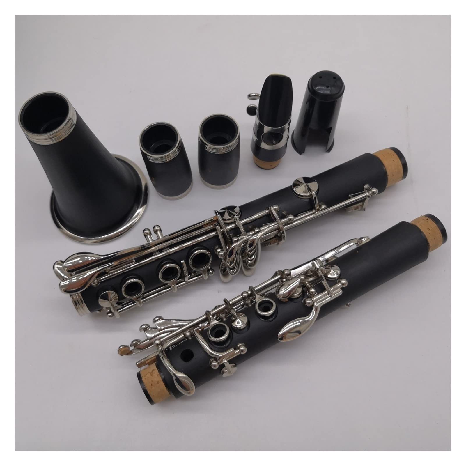 BB Clarinetto Bakelite Clarinetti Nichel Silver Silver Key Strumenti Musicali Caso Bocchino Reeds