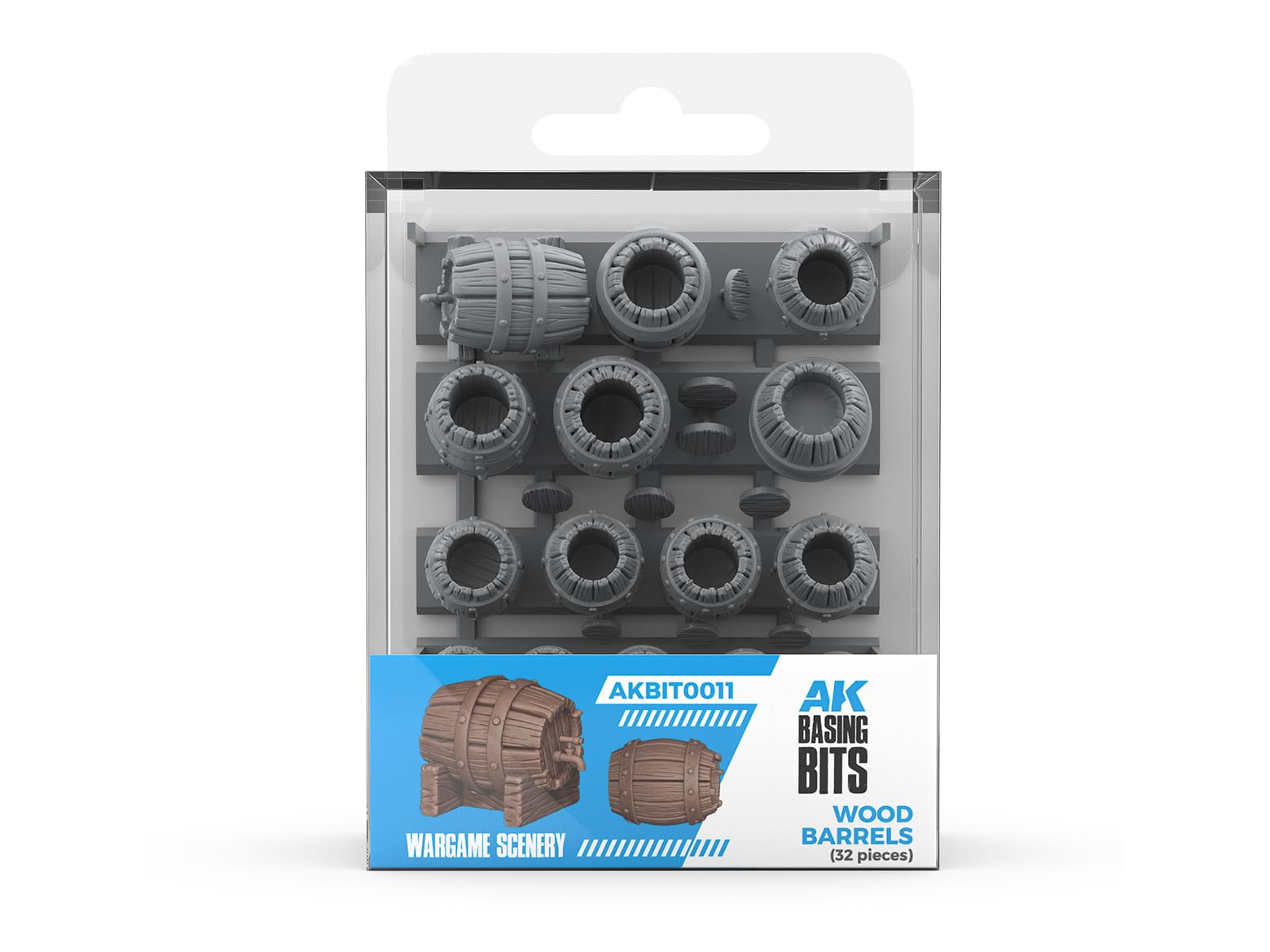 AK Resin AKBIT0011 Wood Barrels - BASING BITS (32pcs)