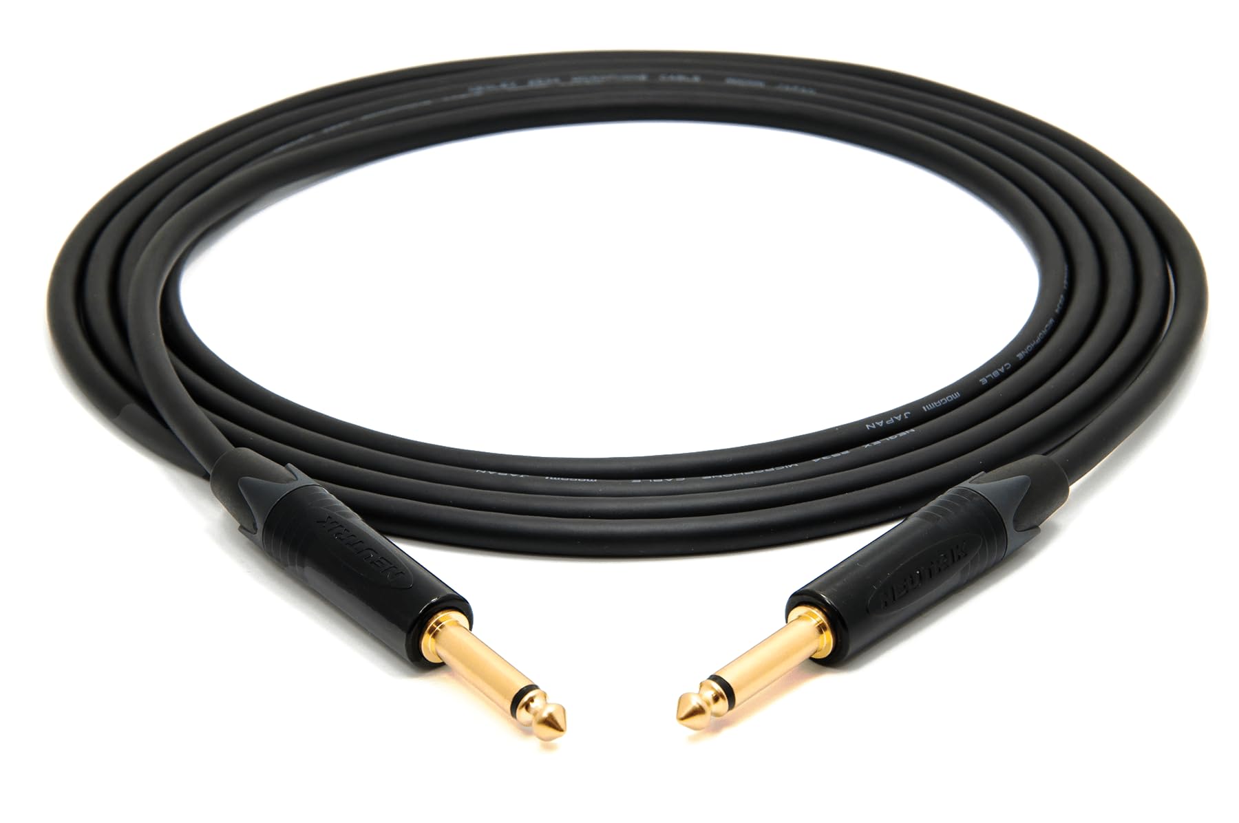 enoaudio Mogami 2534 Quad Professionel Studio Kabel | Neutrik Gold 6,3mm TS klinke | HiFi, 5,0 m