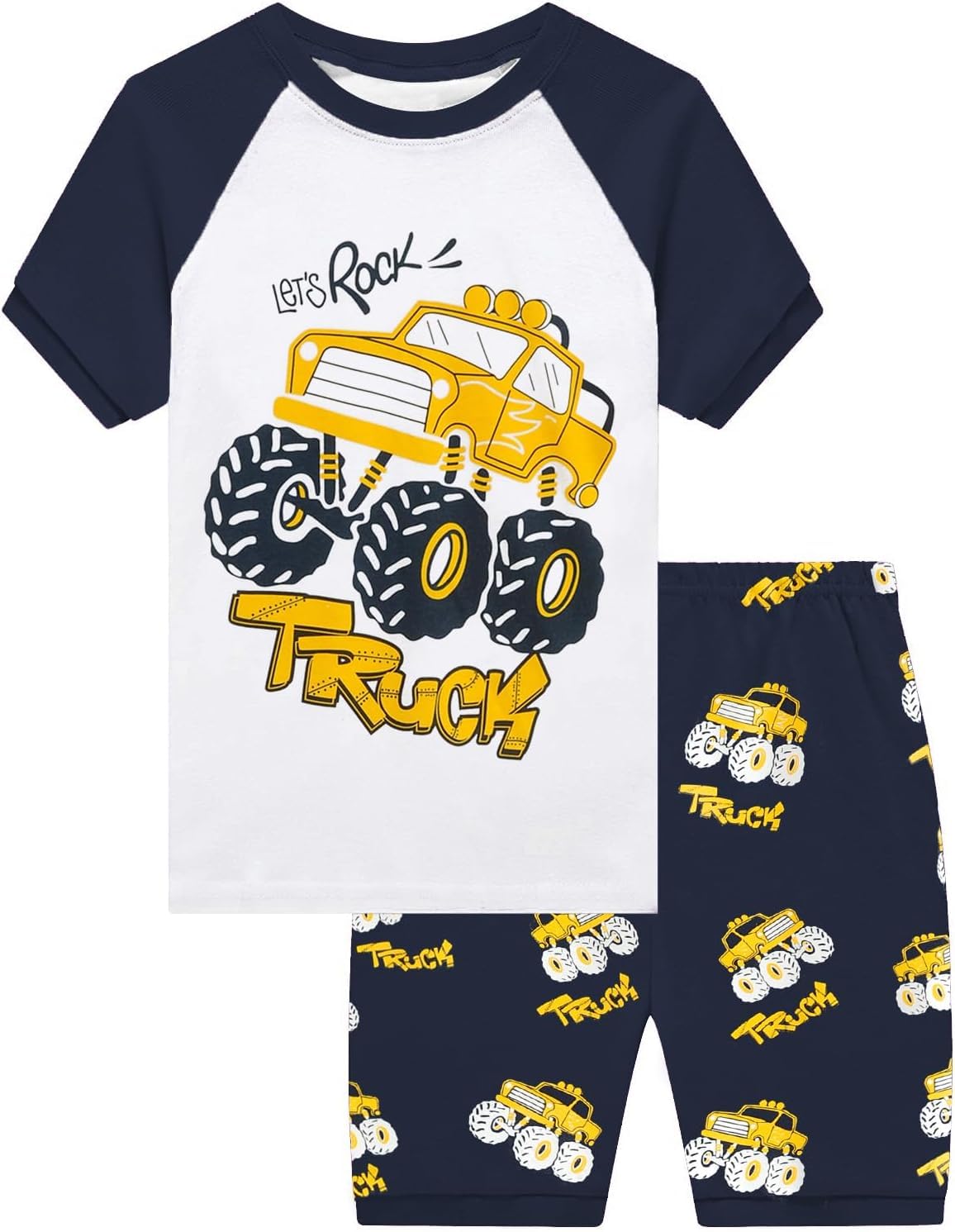 Little Hand Boys Short Pyjamas Sets Dinosaur Boys Pjs Short Sleeve Cotton Sleepwear for Age 1-7 Years