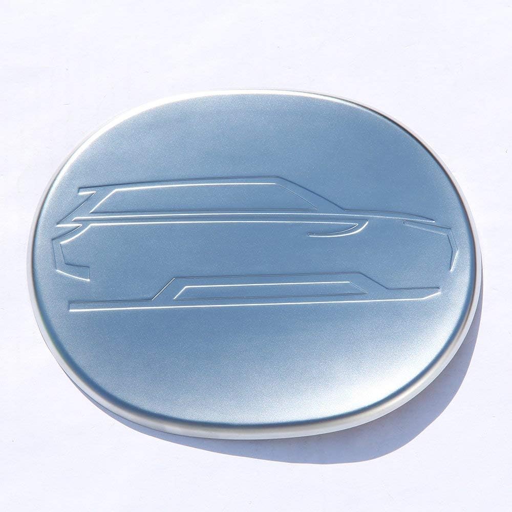 for Land Rover Range Rover Sport 2014-2017, ABS Chrome Plastic Fuel Tank Cap Cover Trim Matte Silver