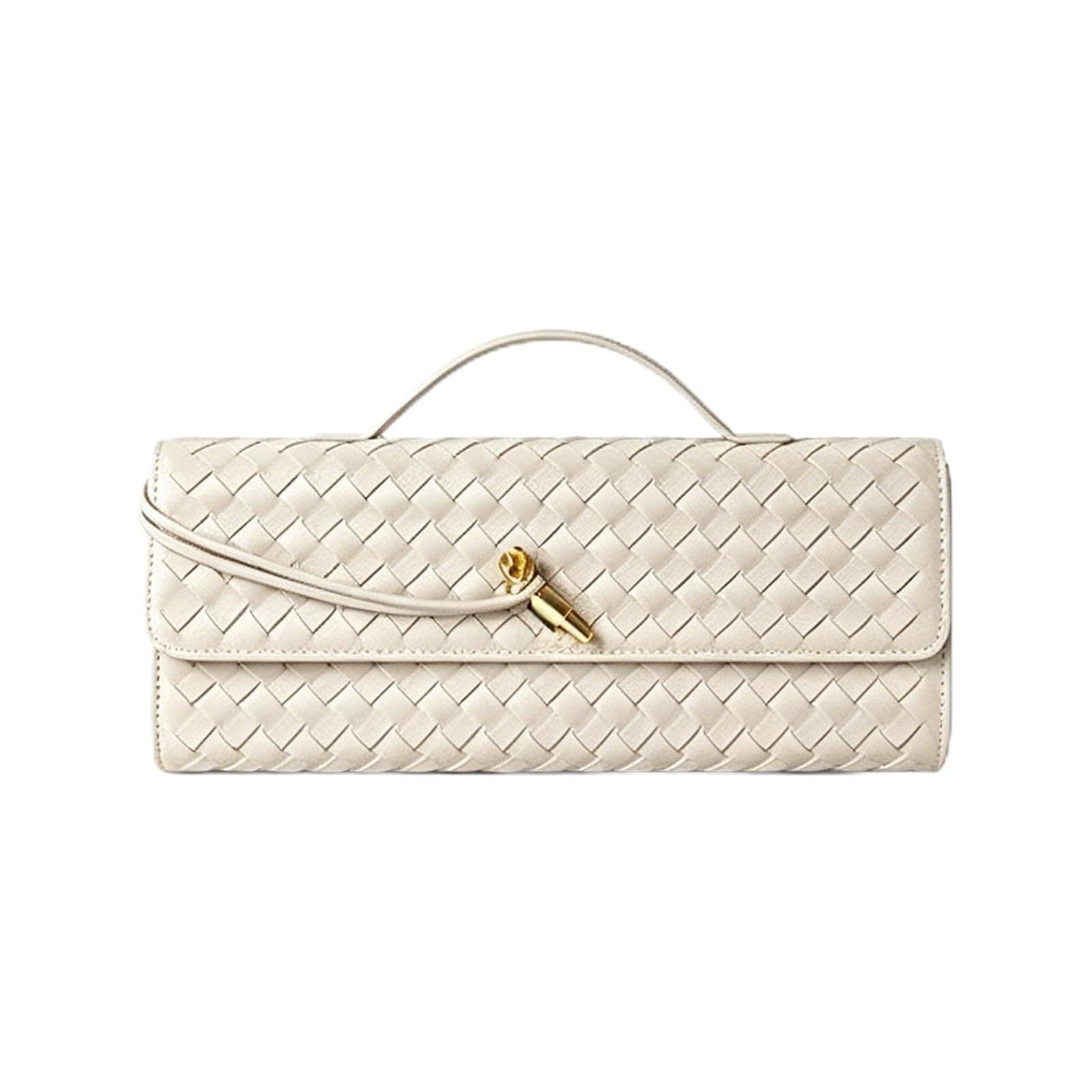 Woven Clutch Purse Women's Evening Bags Handbags for Wedding/Evening/Formal Occassion, Leather Purse