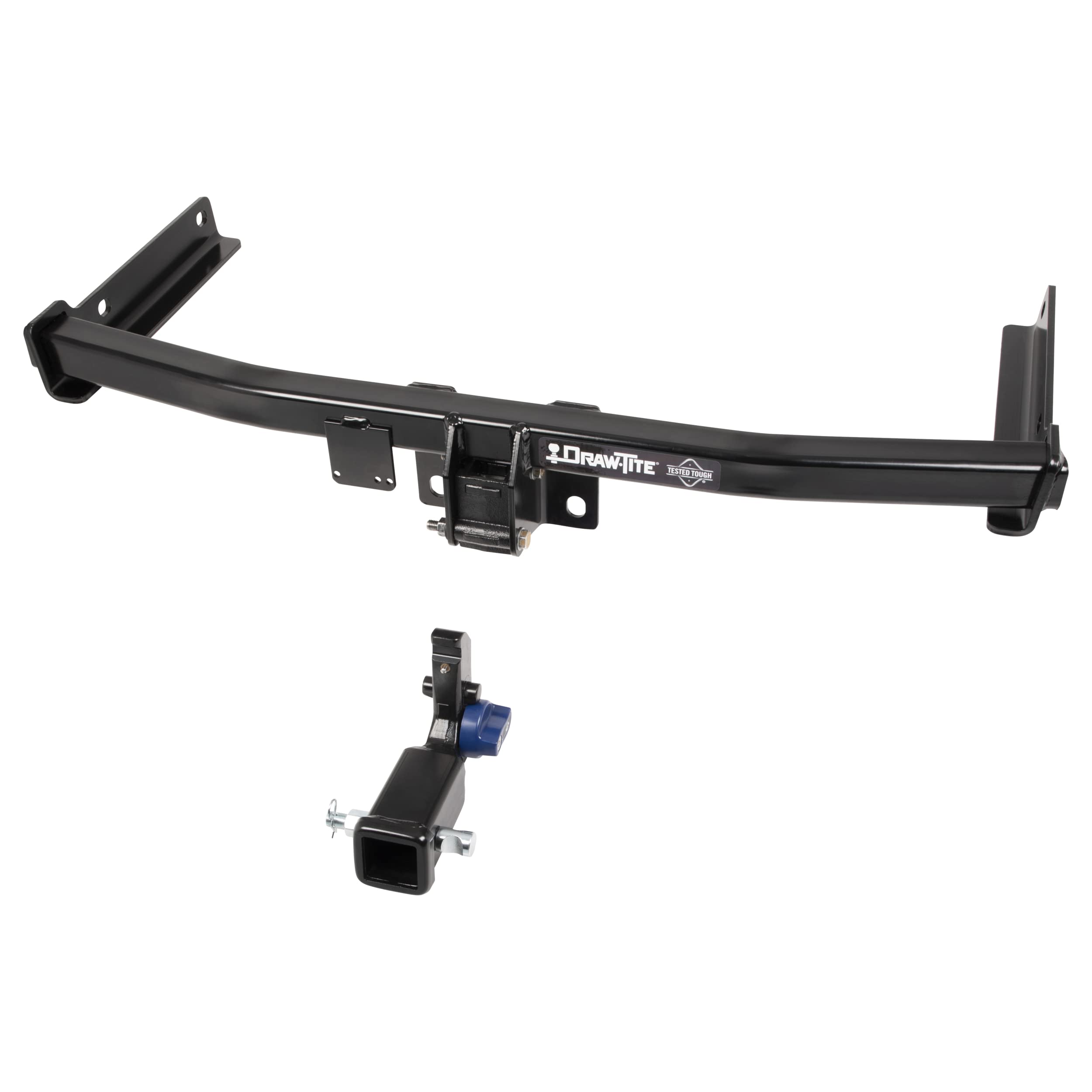 Draw-Tite76918 Hidden Hitch® Completely Hidden Trailer Hitch 2 in. Removable Receiver, Black, Compatable with 2019-2022 Audi Q3, 2018-2022 Volkswagen Tiguan