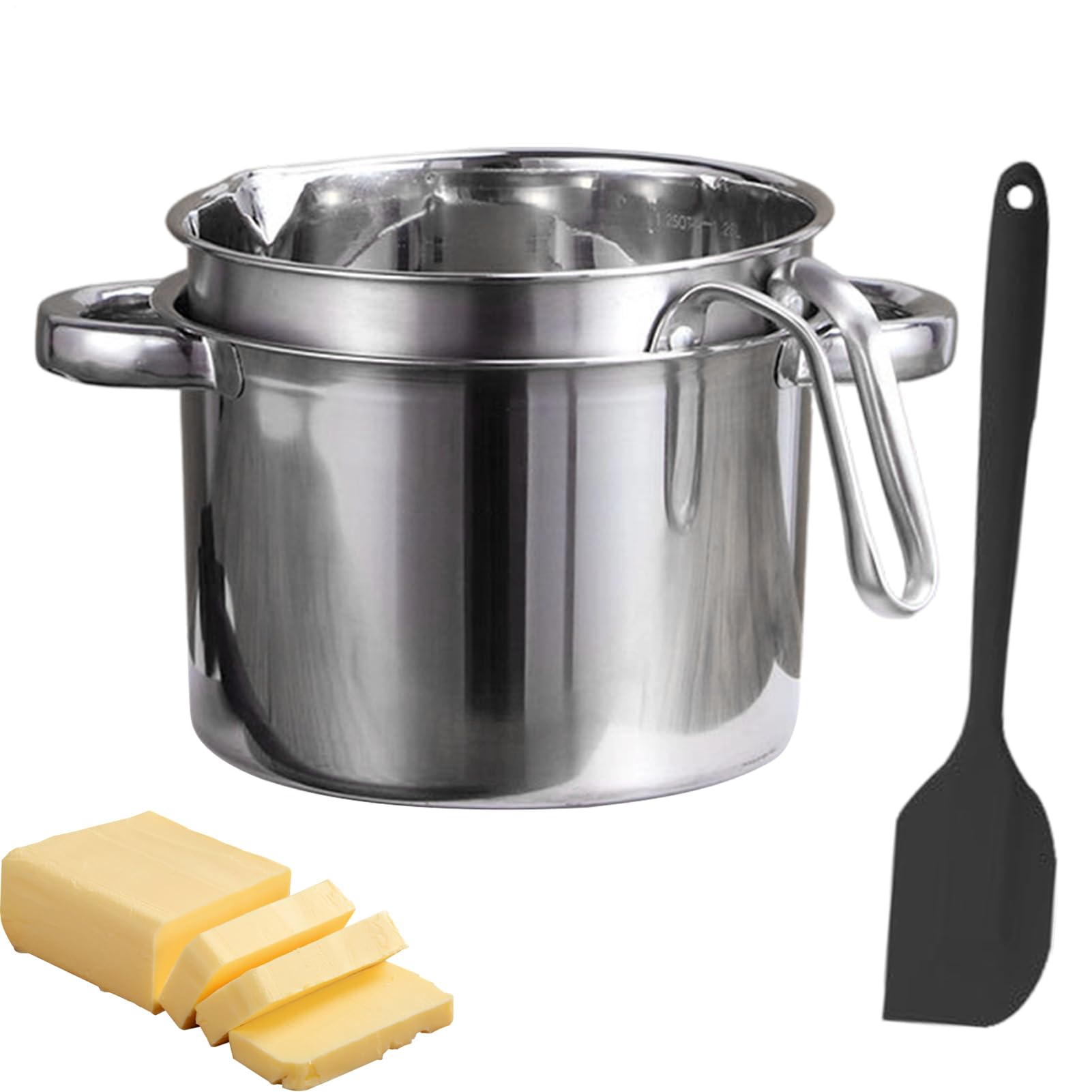 Casseruola per cioccolato – Strumento elettrico per fondue, antiaderente per cioccolatini e formaggi, scaldabagno rapido | Per burro, dolciumi, dolci e dolci