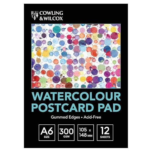 Cowling & Wilcox A6 Watercolour Postcard Pad
