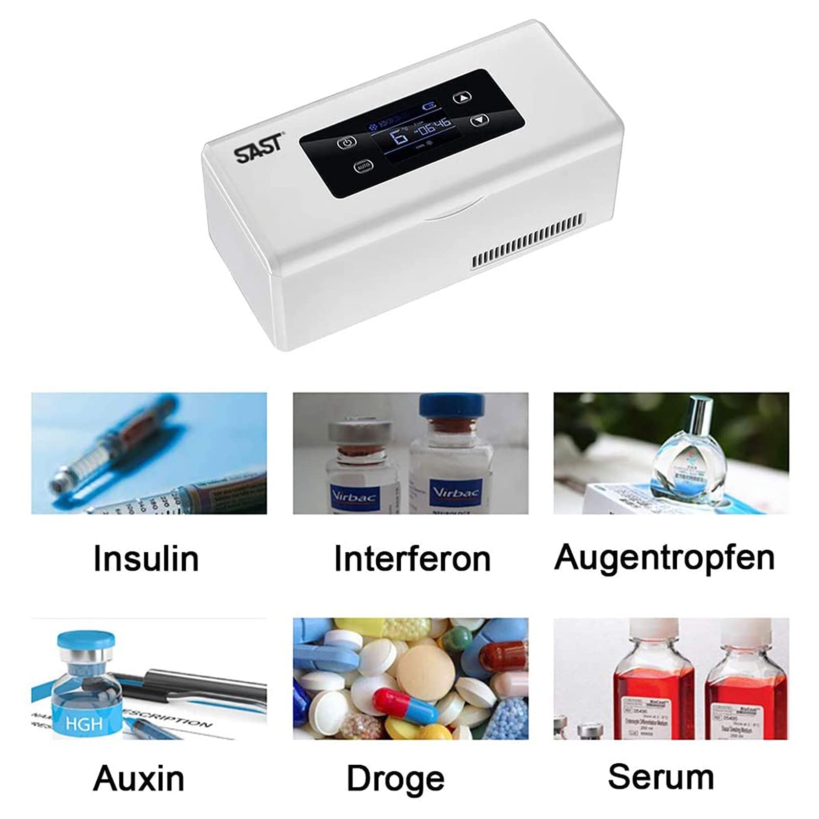 Nevera portátil para medicinas y Enfriador de insulina, Nevera portátil para insulina para Coche, Viaje, hogar, pequeña Nevera pequeña para insulina, Bolsa para Diabetes