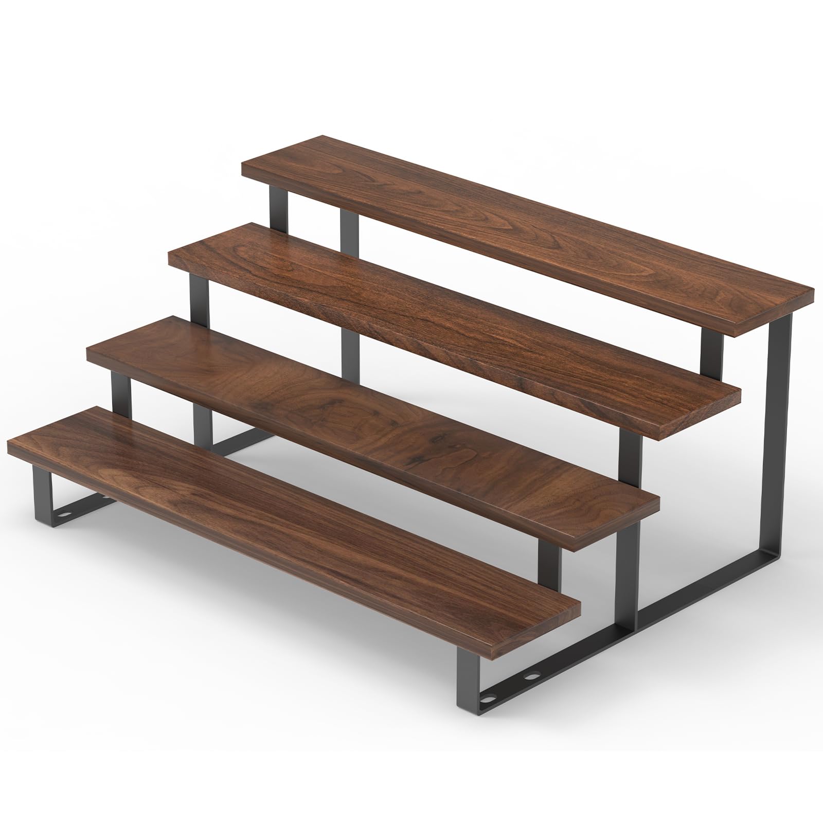 アンティーク 古木を活かした階段ディスプレイ台 シェルフ 4段 天然木