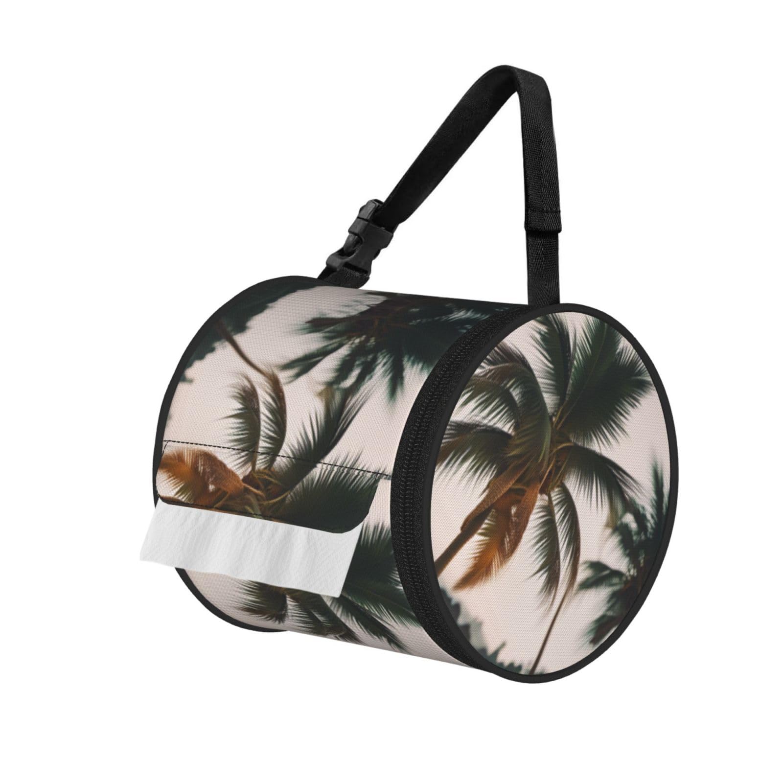 cartoon pigeon 2 Printed Toilet Paper Holder Bag, Adjustable Strap Roll Paper Organizer for Car Kitchen Outdoor