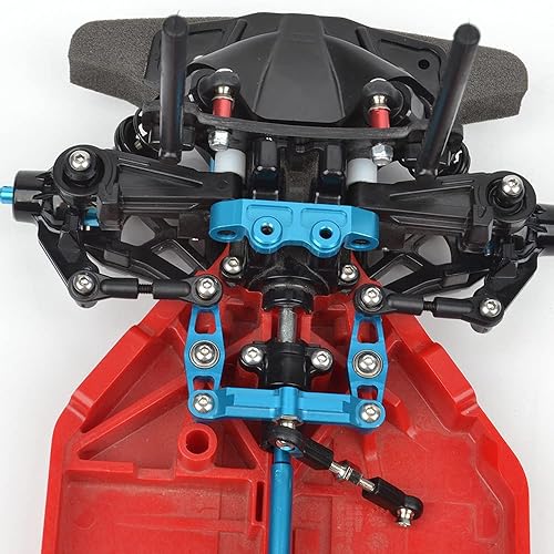 Miniatura 4 de Juego de dirección de manivela de rodamiento de bolas de aleación de aluminio RC para piezas de actualización Tamiya TT-02 TT02-B