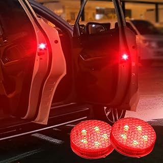 2 Pcs Car Door Light LED Moving Light Kit for Car Door Alarm for Passers-by or Bicycles