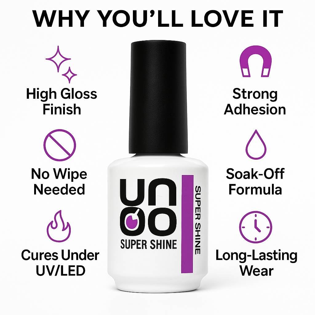 Amazon.com : Generic UNO Proffisional Super Shine Top Coat No Wipe