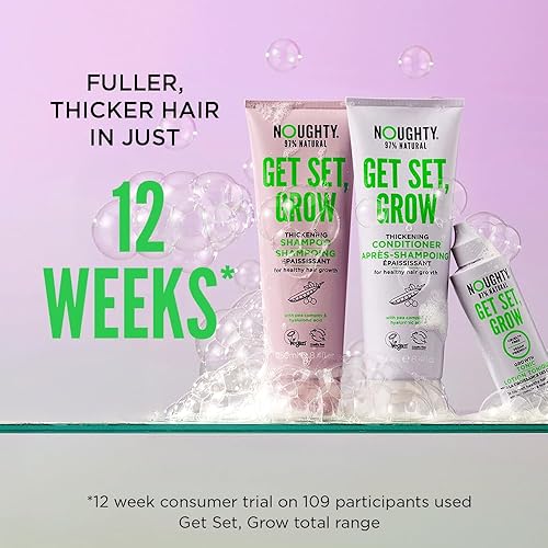 Miniatura 7 de Noughty 97% Natural Get Set Grow Hair Thickening Conditioner, Green Robusta Coffee Granos y Piroctone Olamine para optimizar la salud del cuero