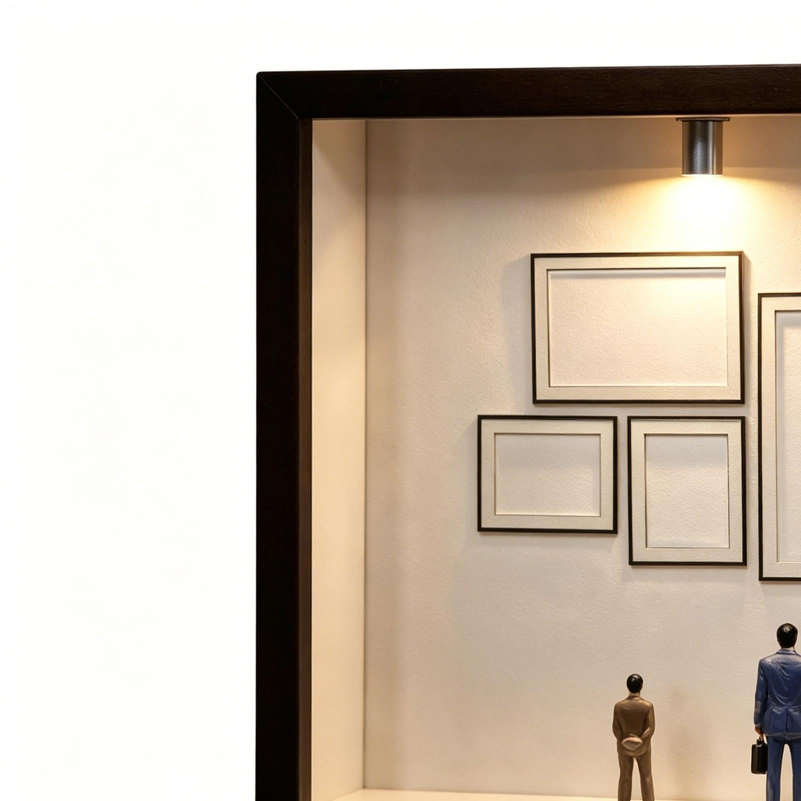 Museo de Fotos Silueta de Madera para Figuras