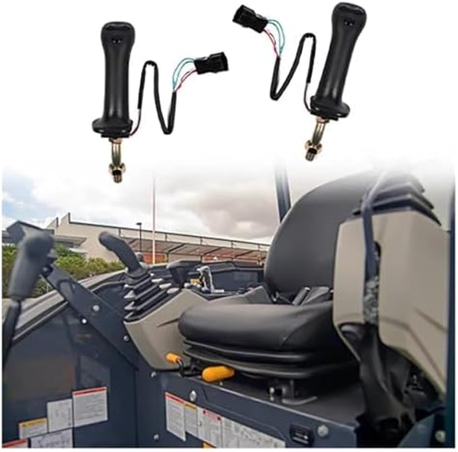 Joystick do wózka widłowego 3 przyciski, zespół joysticka do koparki, uchwyt przekładni, do DX150 215 225 300 370-9C lewy Dźwignia sterowania koparką