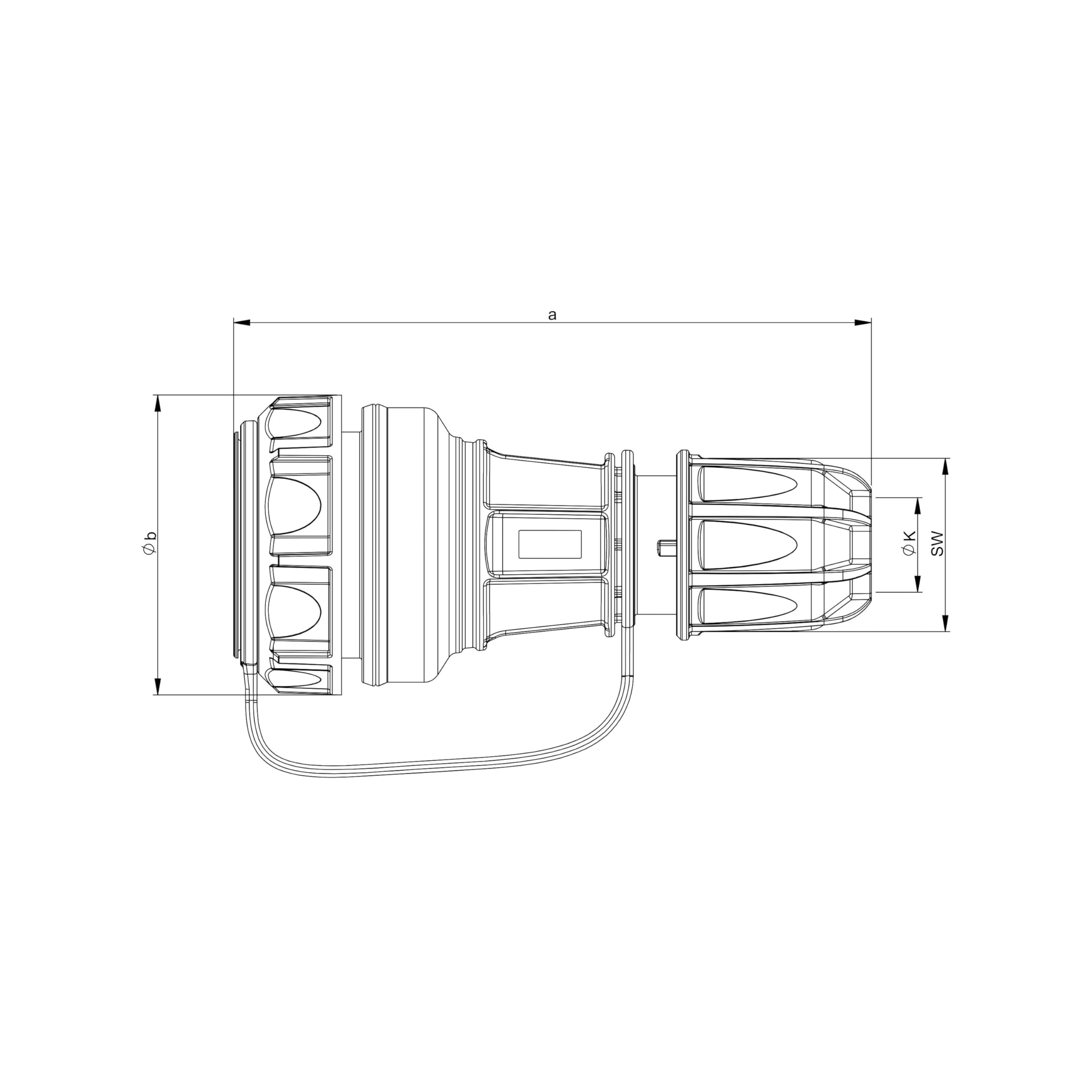 PCE Acoplamiento de Contacto de Protección IP68 Nautilus, Azul 16A