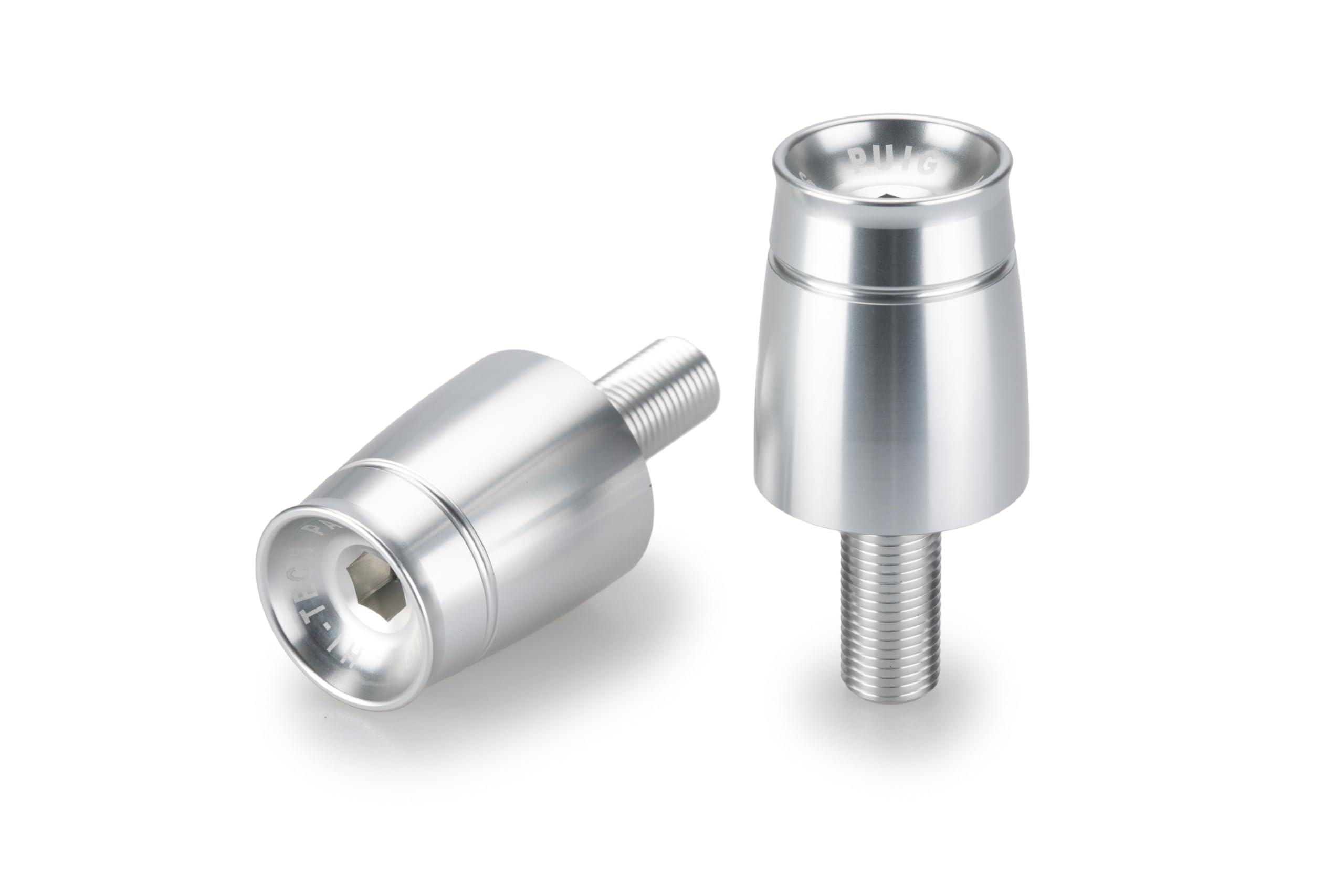 Puig Silver Speed Bar Ends - Short - Suzuki GSX R 1000 2017-2021