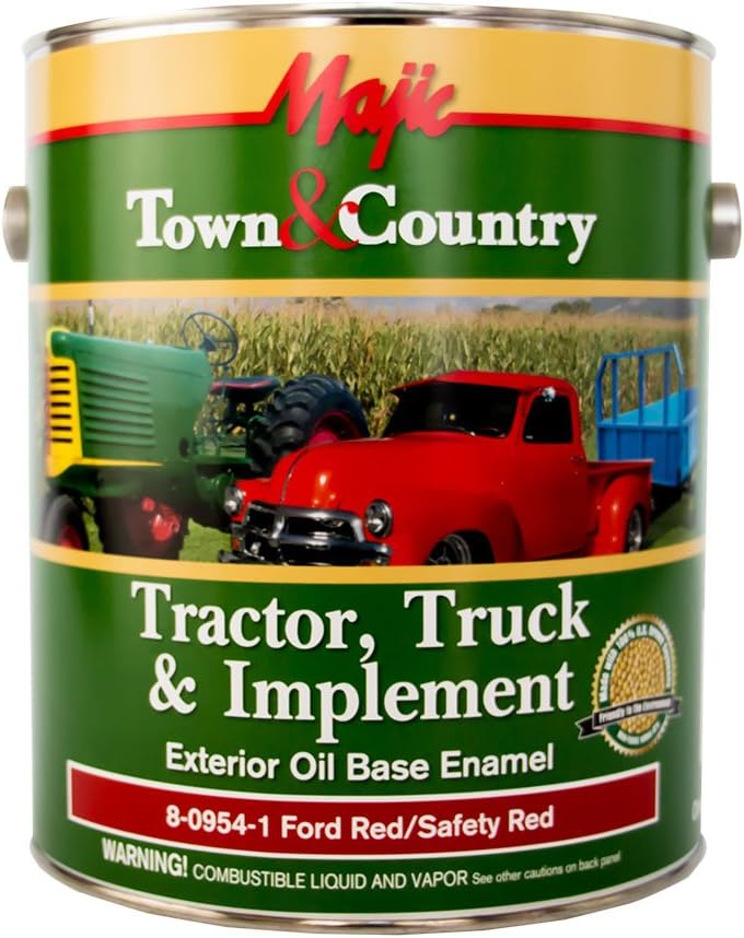 Majic Paints 809541 Town & Country Tractor, Truck & Implement Oil Base Enamel