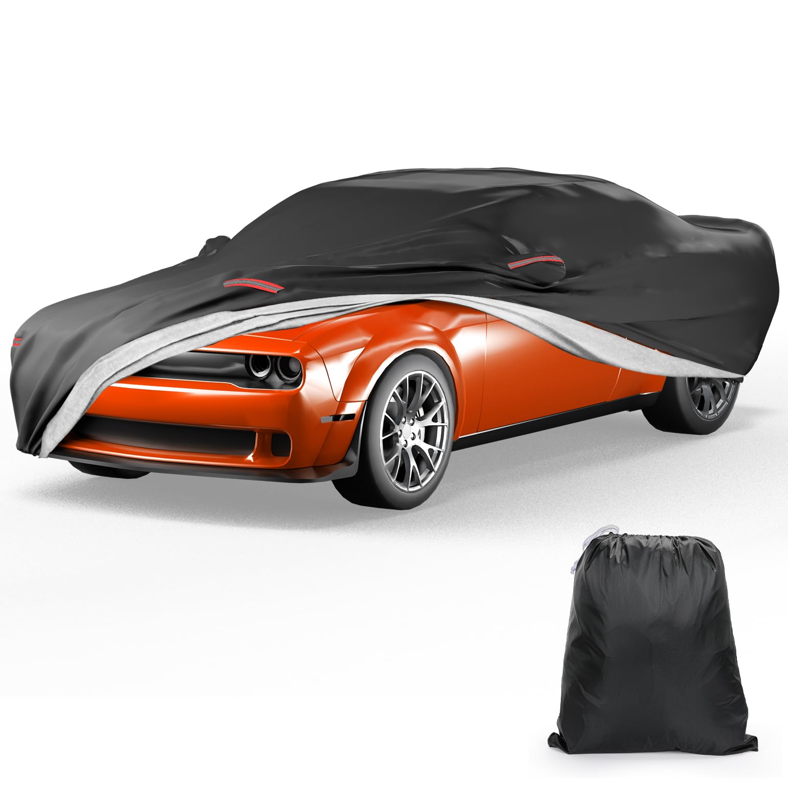 JOYTUTUS Car Cover Compatible with 2008-2026 Challenger R T SRT T A SXT Hellcat Scat Pack Widebody 2011-2026