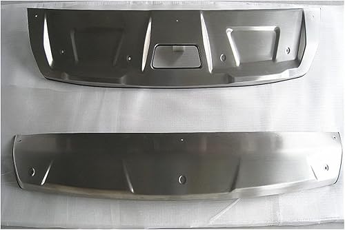 Miniatura 2 de Compatible with Nissan X-Trail X Trail 2017-2019 Stainless Steel Front and Rear Accessories Car Covers Color  Front and Rear bumpe