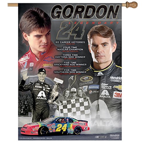 WinCraft NASCAR Jeff Gordon Retirement Vertical Flag, 27 x 37