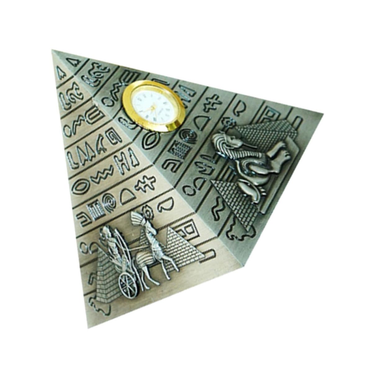 Reloj decorativo egipcio de aleación como regalo original para despachos u oficinas