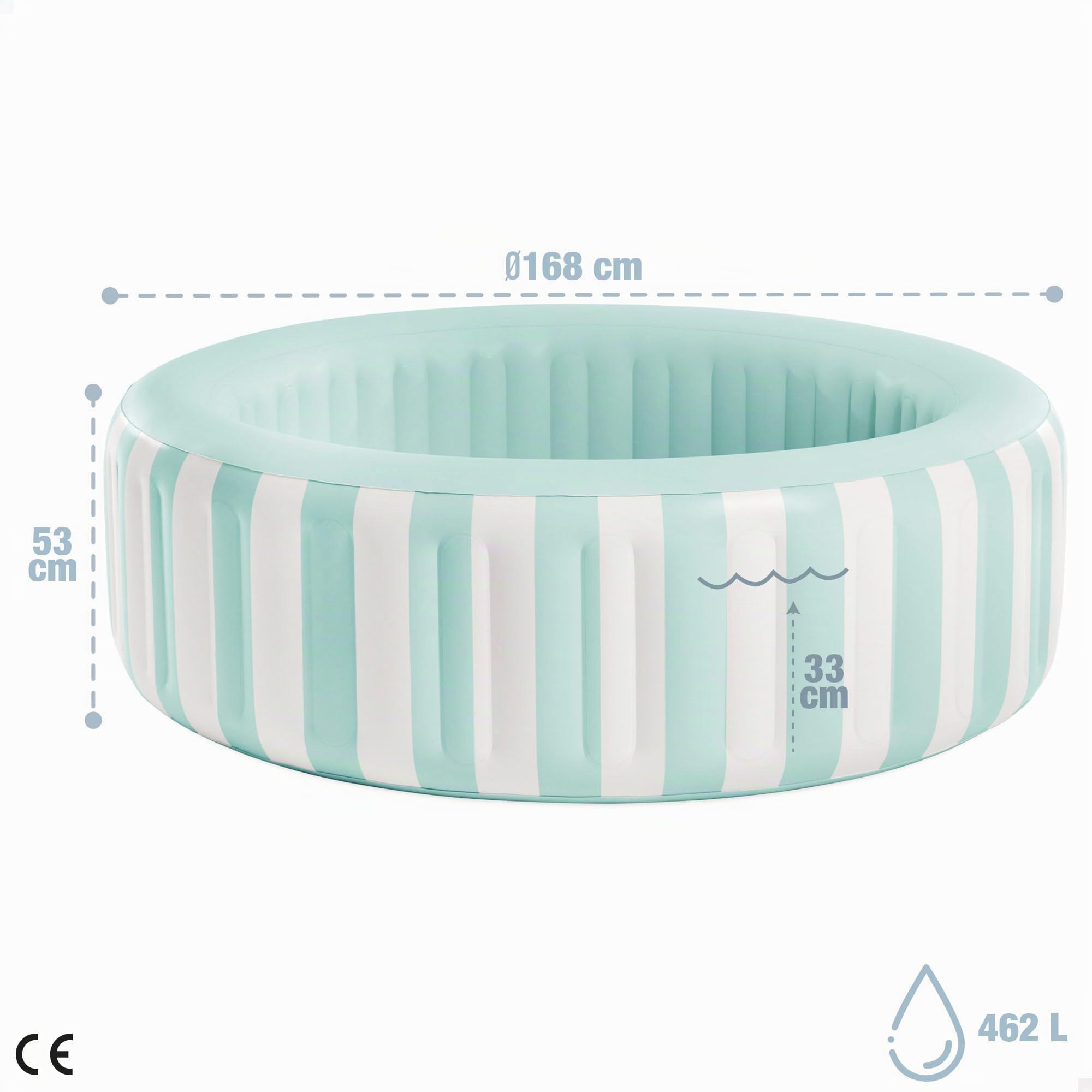 Intex Coastal Luxe Pool 56182NP (aufgeblasen, 168 x 53 cm)