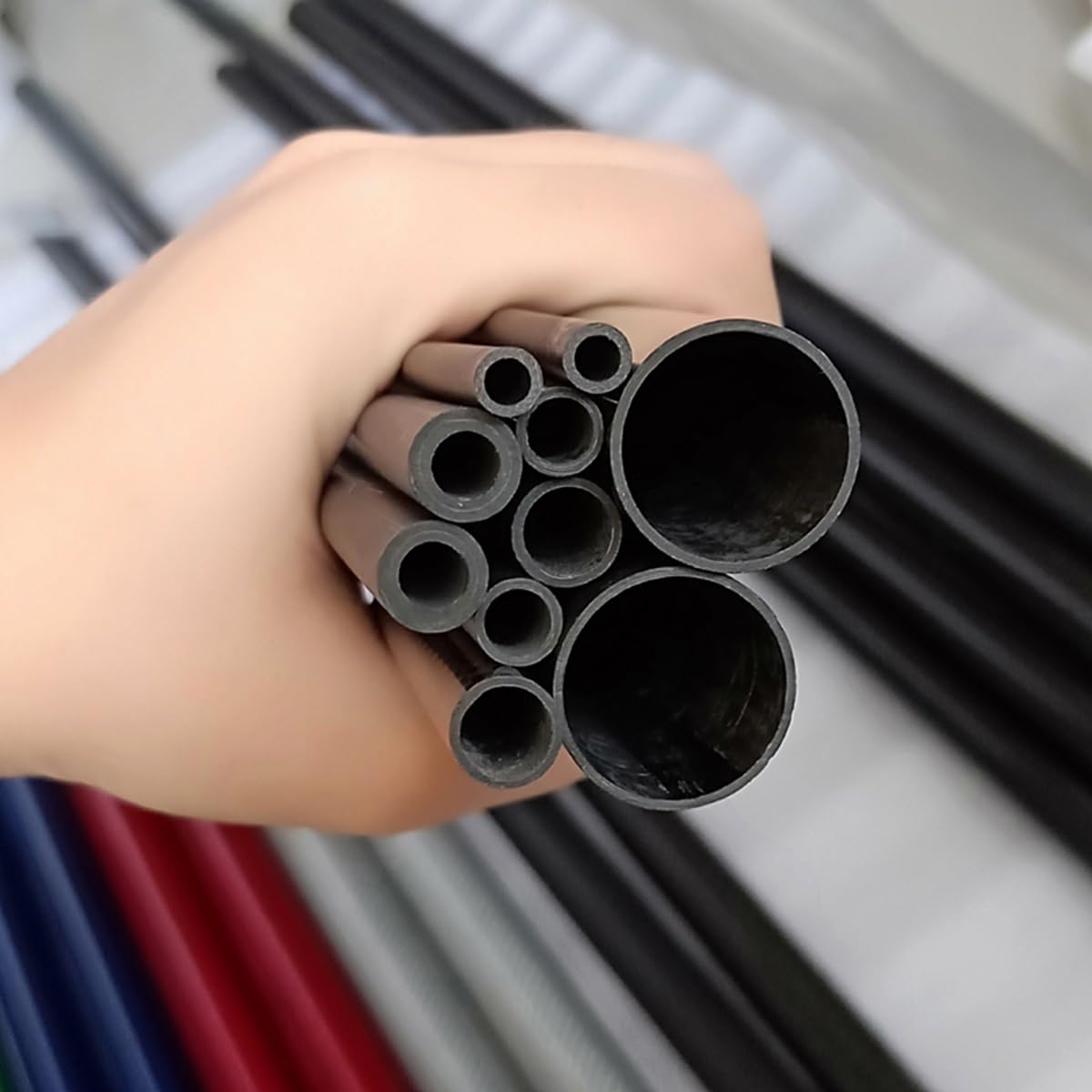 Rury Z Włókna Węglowego 3K, 2 Sztuki Z Błyszczącym Twill O Długości 500 Mm I Średnica 5 Mm Do 28 Mm, Do Dronów I Części Do Samolotów Zdalnie Sterowanych. Użytkowanie DIY (26x24x500mm)