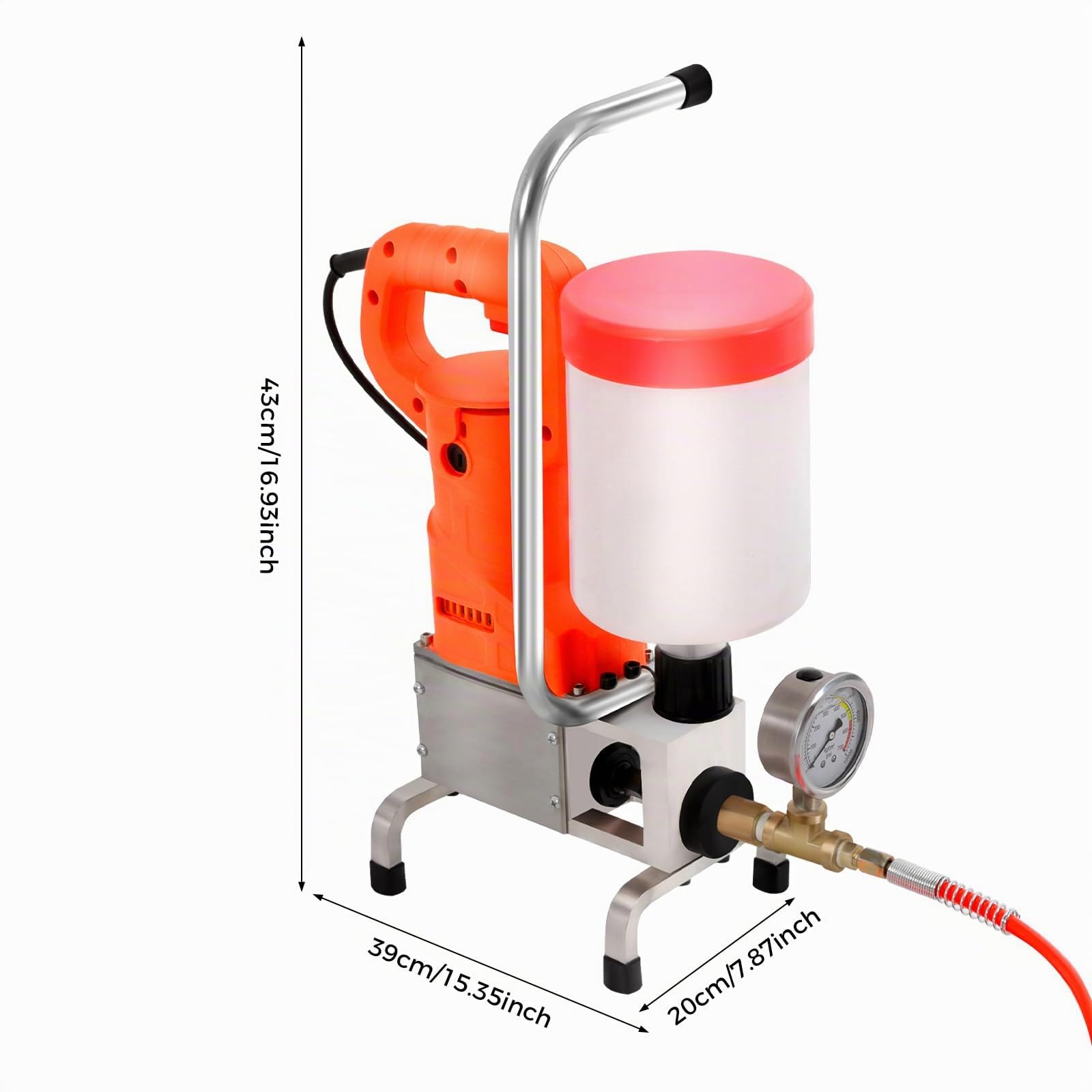 Pompa per iniezione ad alta pressione, pressatrice ad alta pressione, tenuta efficace, poliuretano e resina epossidica, 720 W, 10.000 Pai