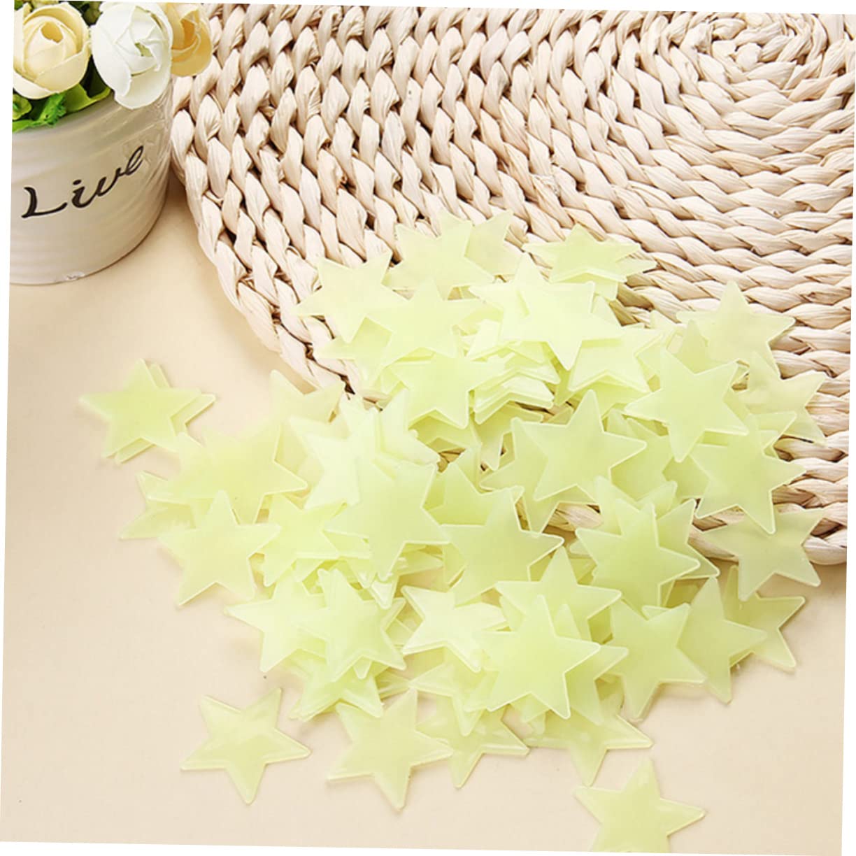 Beatifufu 100 Pcs Glowthe Wall Stickers Fluorescent Decals for Kids Bedrooms Ceilings Home Decor Green for Baby Girls and Boys - Image 4