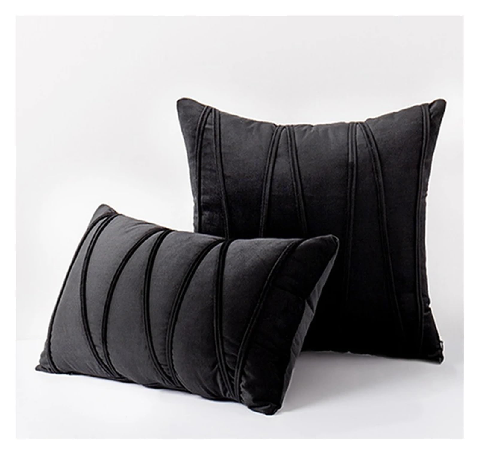 BTGYTTKL Throw Pillowcase 2PCS Decorative Plush Velvet Throw Pillow Covers