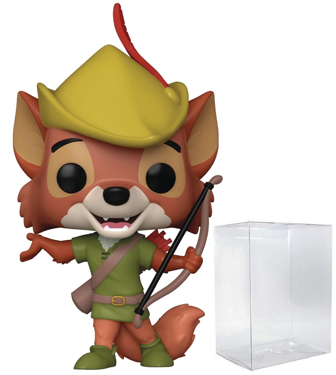 POP Disney: Robin Hood - Robin Hood Funko Vinyl Figure (Bundled with Compatible Box Protector Case), Multicolored, 3.75 inches