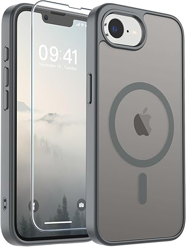 Miniatura 331 de SUPFINE Funda magnética para iPhone SE 2022 (3ª)/2020 (2ª), iPhone 8 (compatible con MagSafe) (protección contra caídas de grado militar), funda