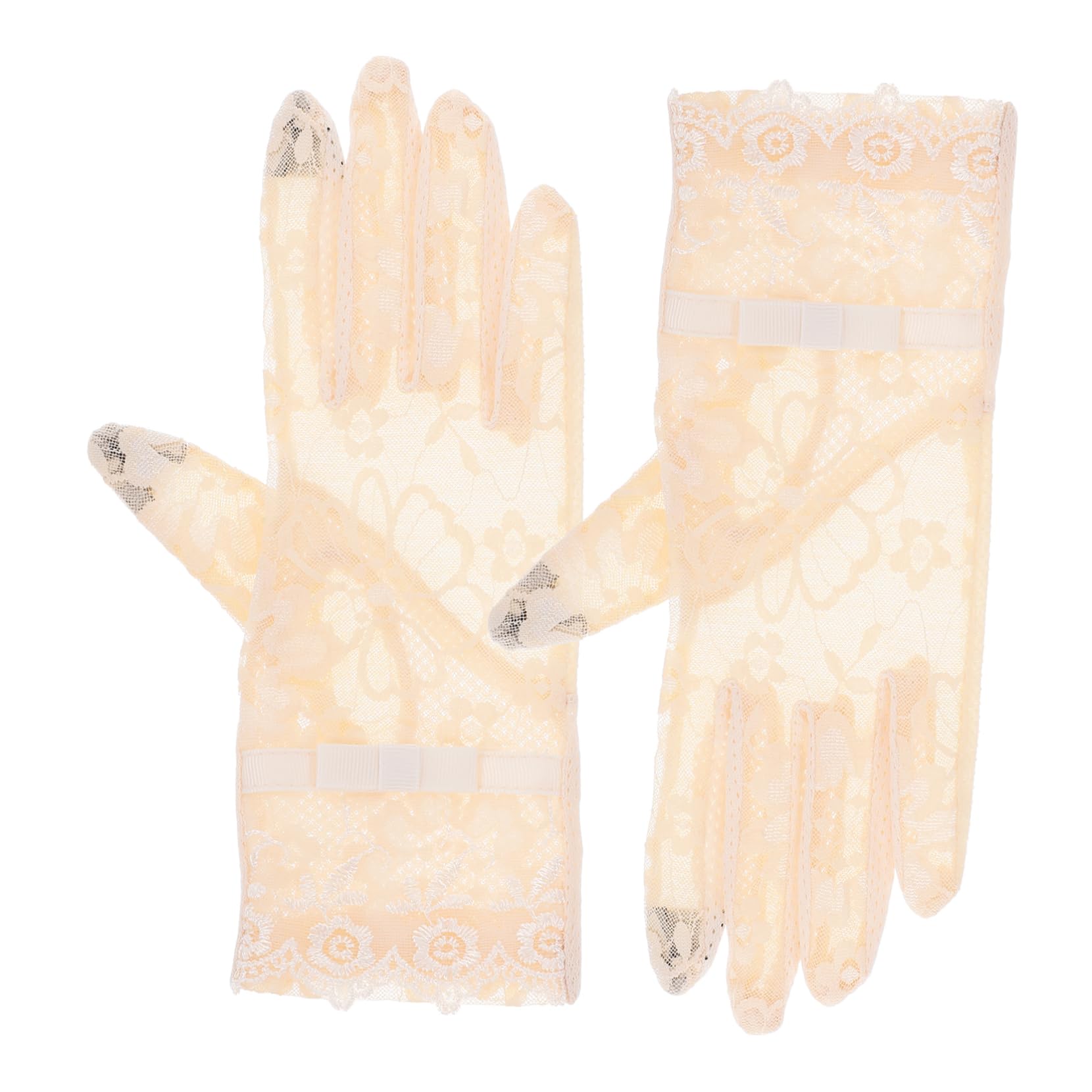 BESPORTBLE Fashionable Women's Short Lace Gloves Breathable Comfortable Special Events Parties