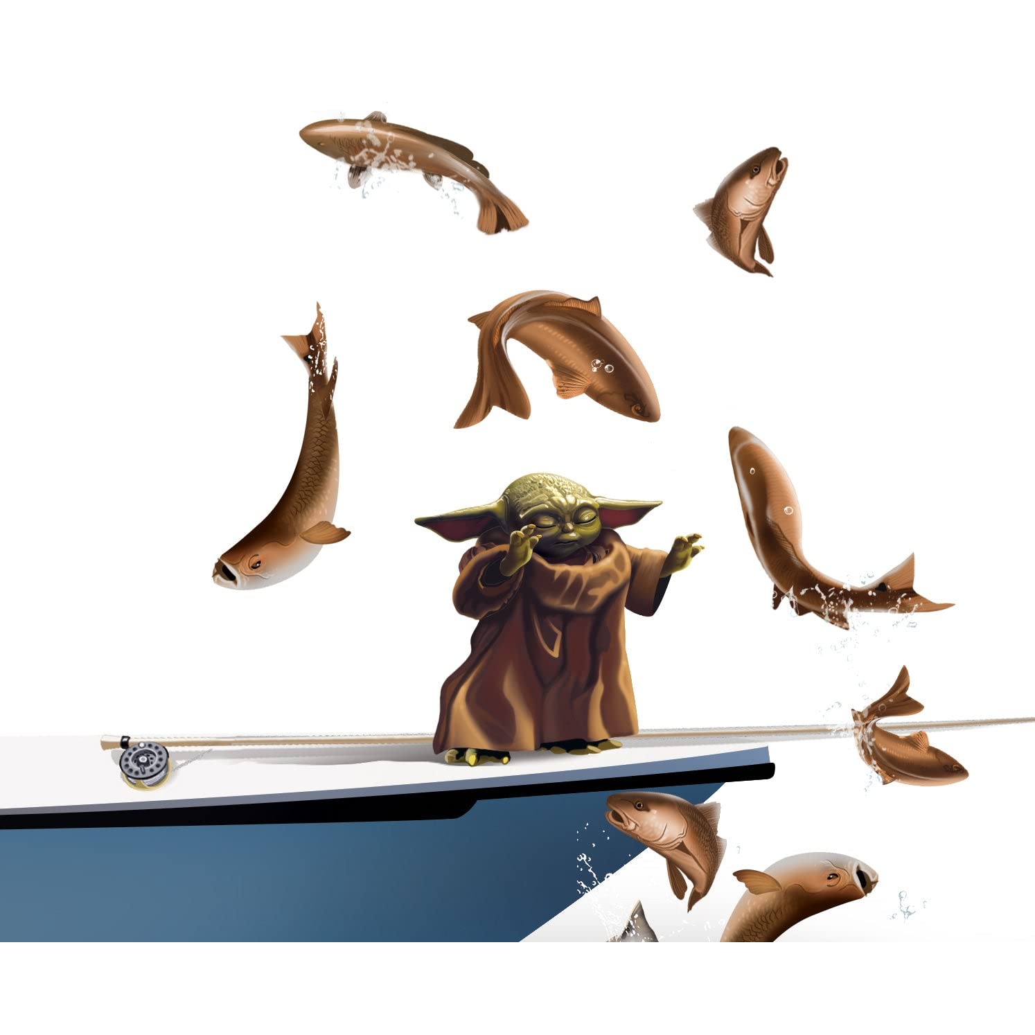 baby yoda fishing pole Amazon.com: Mandalorian Baby Yoda Fishing Mando Decal Star Wars Sticker  5