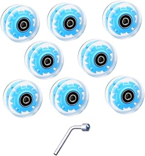 BESPORTBLE 1 Conjunto De Rodas Luminosas Para Acessórios De Rolo Luzes De Skate Rodas De Skate Internas Quad Ao Ar Livre Cruiser Skates Roda De Patinação Rodas