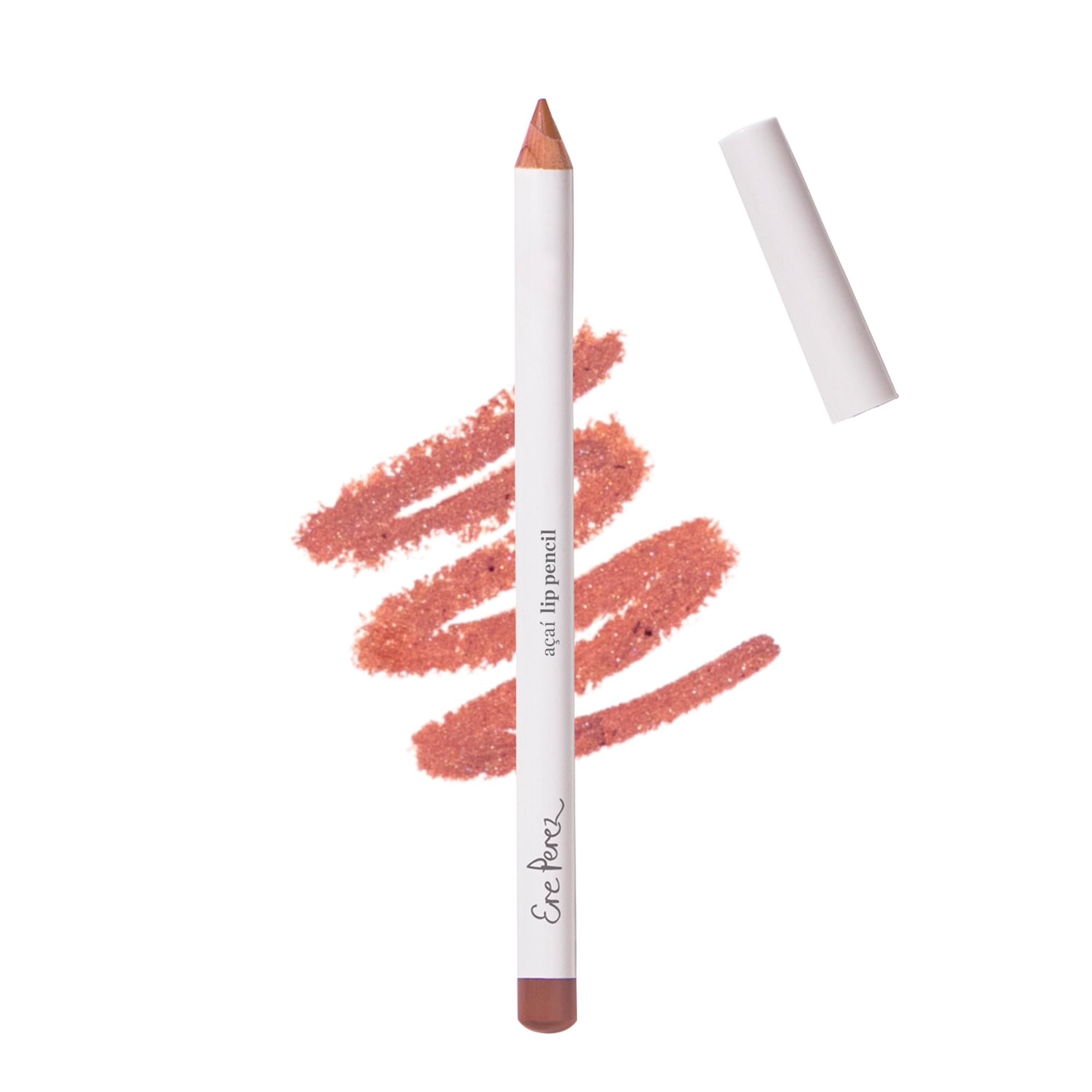 Ere Perez - Natural Açaí Lip Pencil | Firm, Plump, Repair Skin | Vitamins A, C + E, Coconut Oil | Vegan, Cruelty-Free, Clean Beauty (Shy)