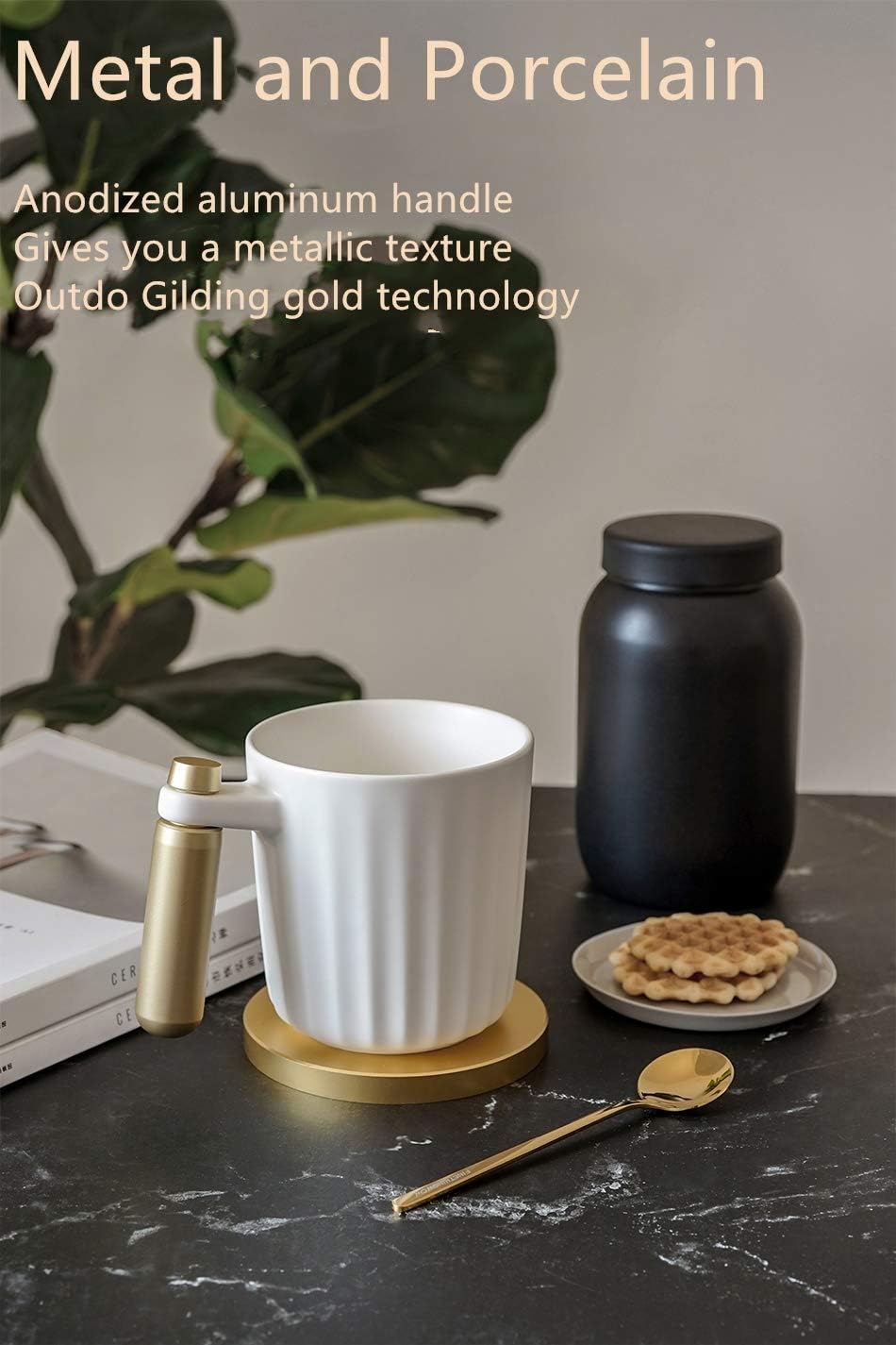 60% Off Discount Ceramic Coffee Mug with Metal Handle, 12 oz Handmade, Tea Cup for Office or Home, Birthday Festival Christmas Engagement Gifts for Man or Woman (Black) Buy 1 get 1 Ceramic Coffee Mug with Metal Handle, 12 oz Handmade, Tea Cup for Office or Home, Birthday Festival Christmas Engagement Gifts for Man or Woman (Black)