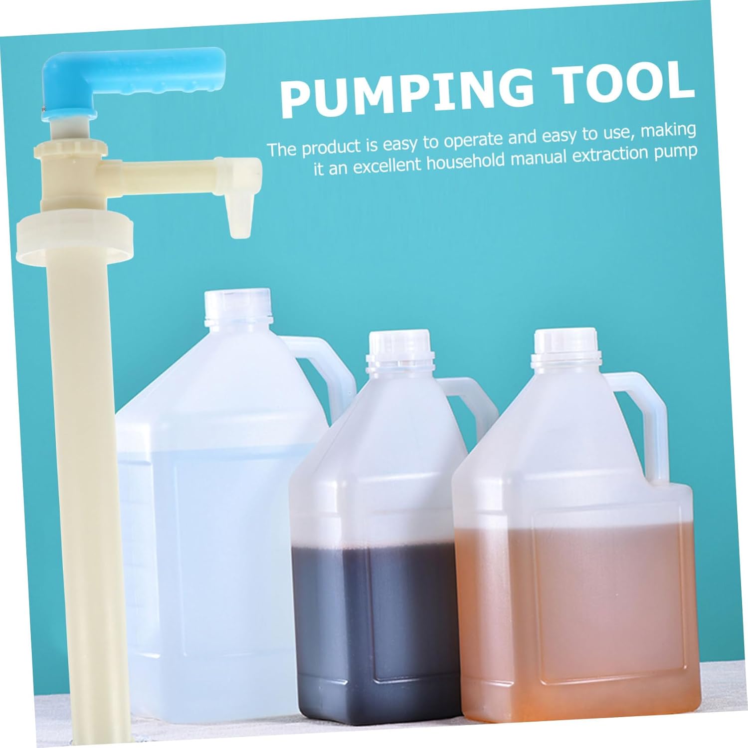 Mobestech 2pcs Manual Hand Pump Liquid Extraction Tool for Home Use Easy to Install and Dishwashing Pump for Fluids Lightweight Material for Daily Life