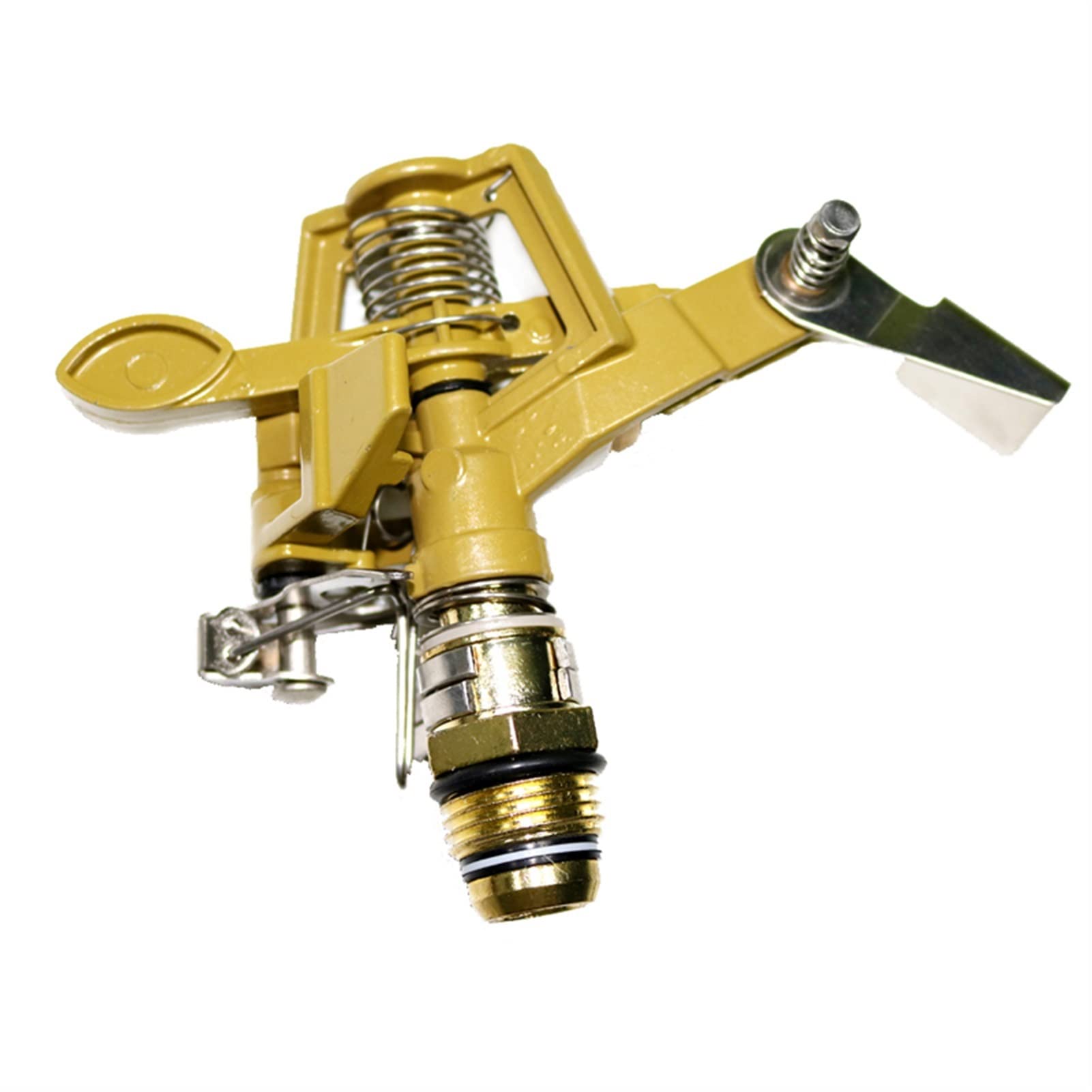 1 Stück Gartensprinkler aus Zinklegierung Kipphebel-Wassersprinkler drehen Gartenbewässerung 1/2" Anschluss Sprühwinkel Einstellbar 15-360 Grad