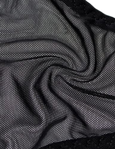 Women's Lace Sexy Thong Pack Of 6 G-Strings Underwear Mesh Low Waisted Cute Panties #TOP4