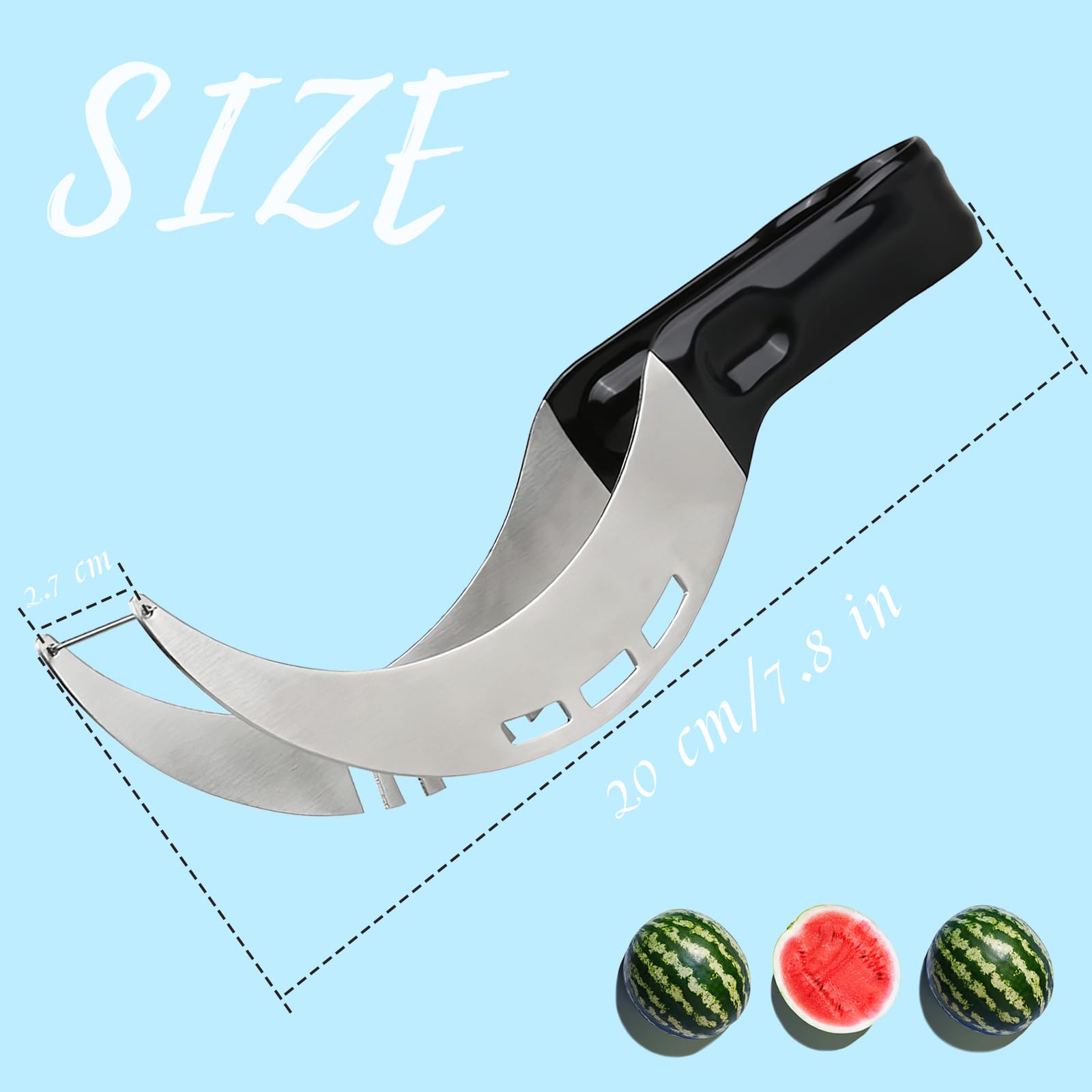 ACTOYS Coupe Pastèque, Découpe Pastèque En Acier Inoxydable Past Que Tranche 1047484
