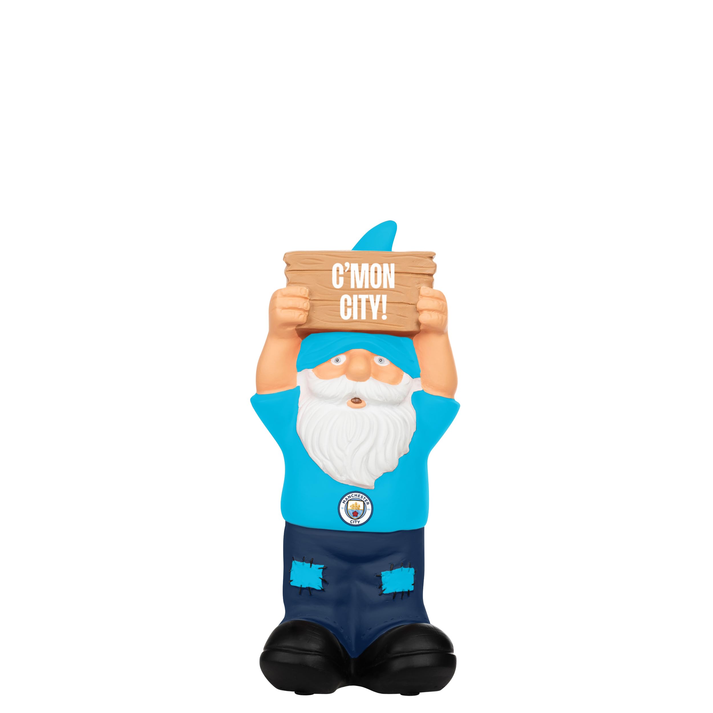 FOCO Officially Licensed Manchester City FC Slogan Sign Gnome