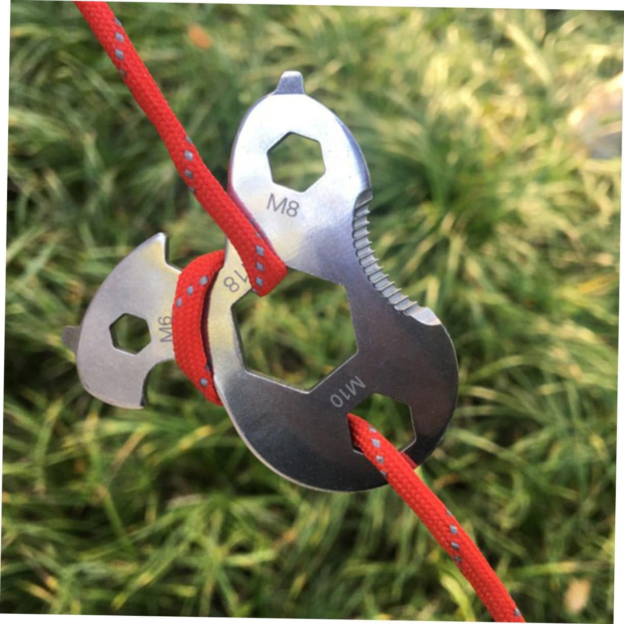 Mikikit Wind Rope Adjustment Buckle Tent Guy Lines Glamping Tent Tightener Adjustable Camping Rope Camping Cord
