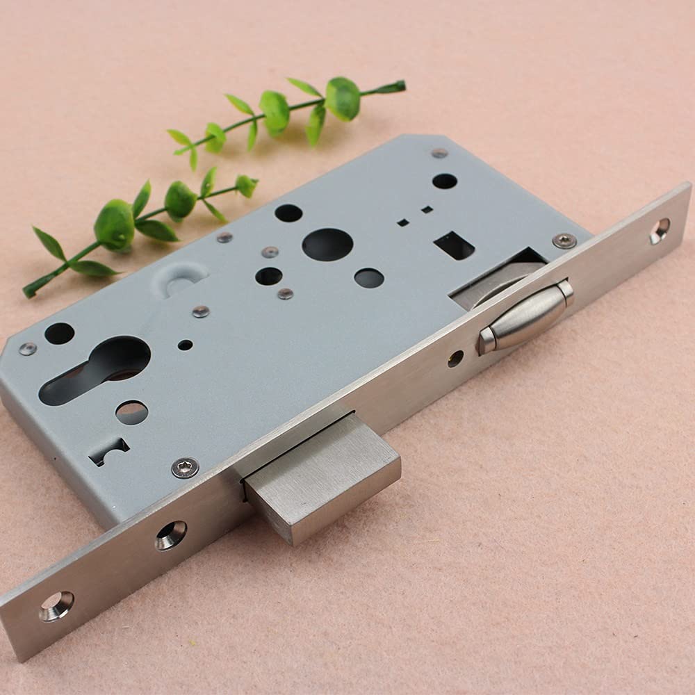 Cuerpo de Cerradura empotrada, Cerraduras de embutir, Cerradura, Puerta Seguridad Entrada, Cuerpo Acero Inoxidable, herrajes Defensa Fuertes for Dormitorio