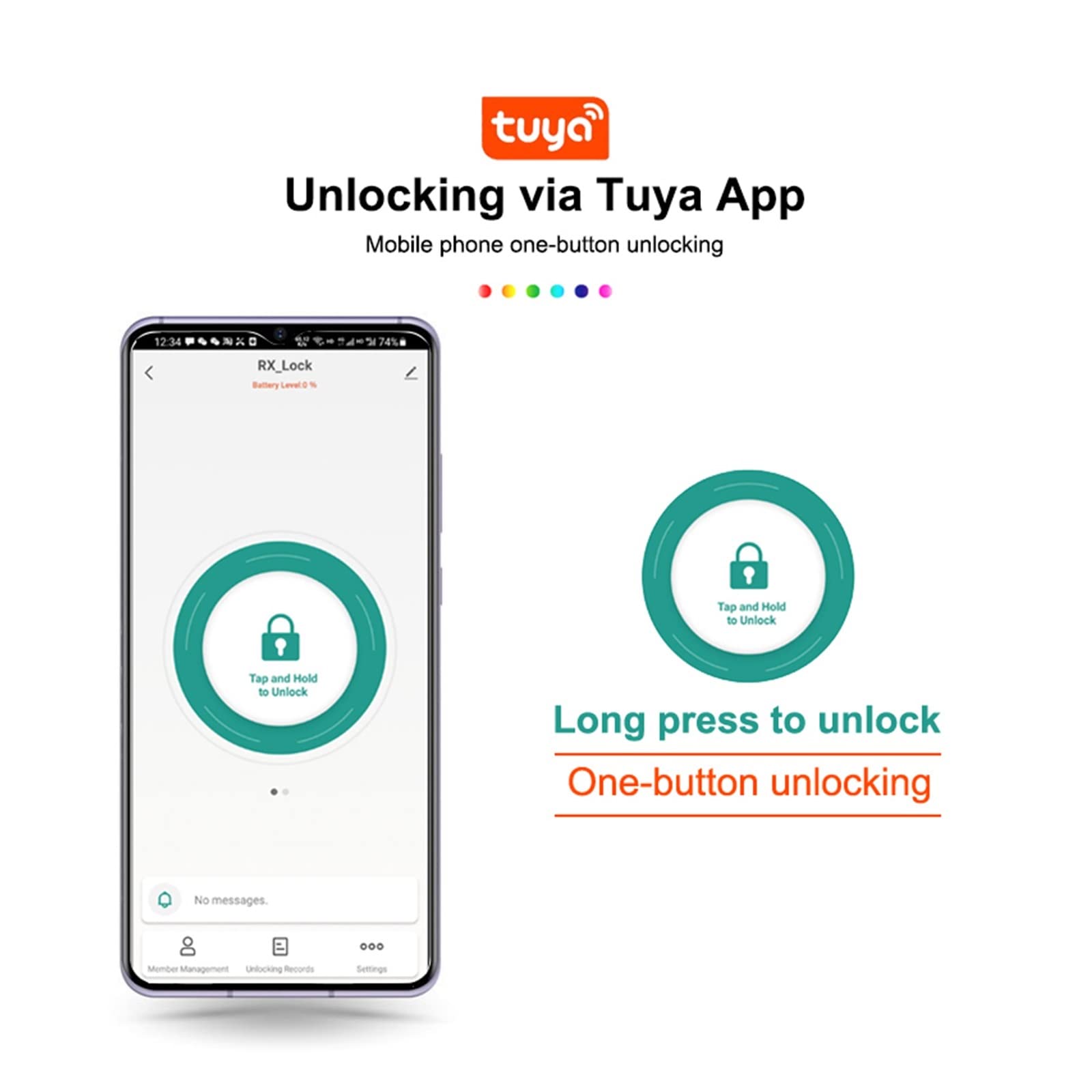 Serratura Smart, Serratura biometrica for impronte digitali K7 Pro Black Smart Lock App Tuya Password di sblocco remoto Serratura senza chiave Serratura elettronica ,Smart Lock Facile da Installare(20