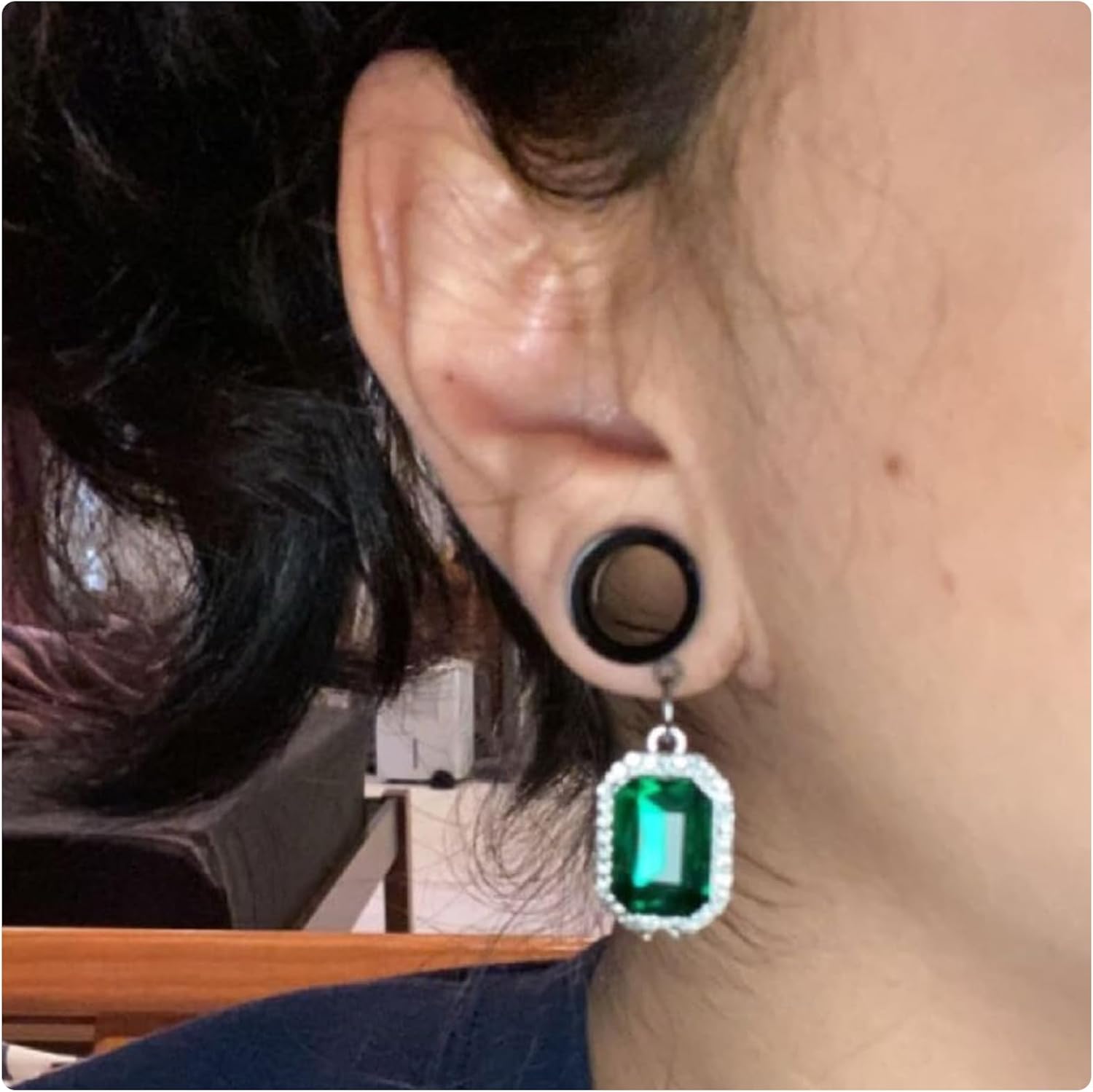 8G-25mm DIY Double Flared Gauges for Ear Tunnels Plugs Earrings 316L Surgical Stainless Steel Internally Threaded Ear Tunnel Plug Stretching Kit Piercing Jewelry Women Men Silver Black Gold