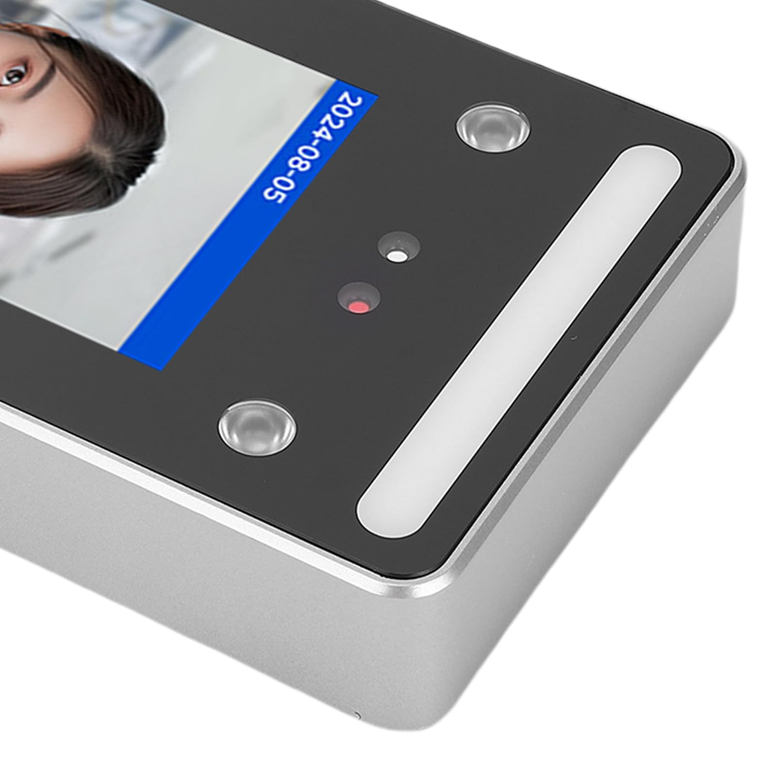 Máquina de Asistencia de Reconocimiento Facial, Cámara Binocular 4.3 Pulgadas Pantalla LCD Acceso Personalizable Control Control la Máquina la para Escuela