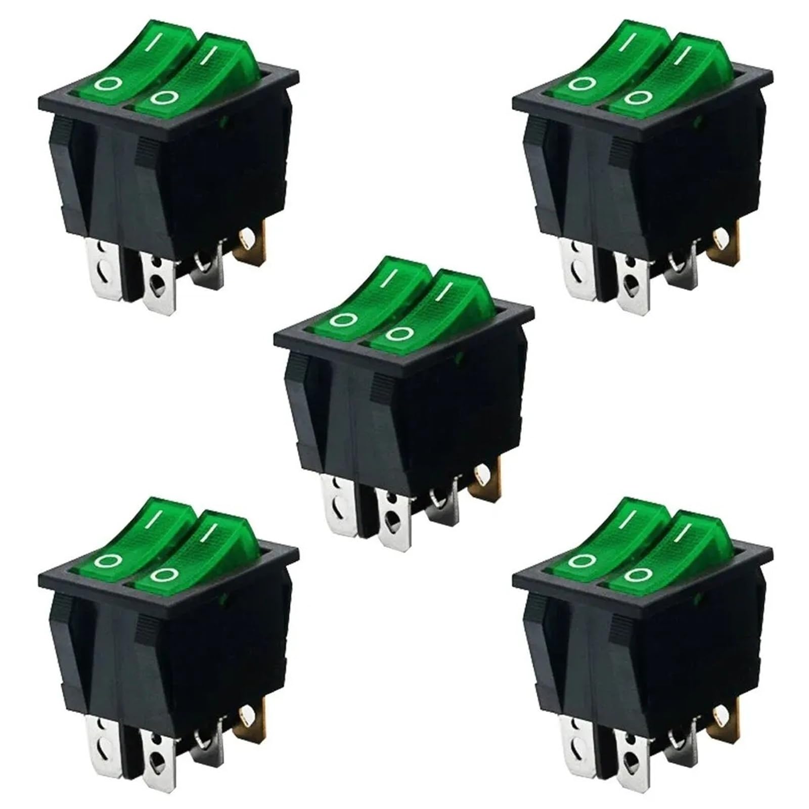 Interruptor basculante doble KCD6 para solucionar fallos de encendido en cuadros eléctricos de barcos 8