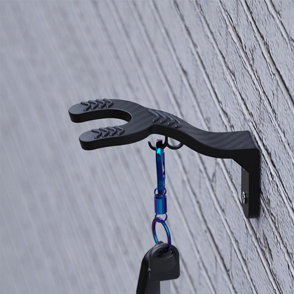 Cabilock 8 Stück Helmaufhänger Wandhaken aus Abs Schwarz für Hut und | Wandmontage, ohne Bohren, Platzsparend für Aufbewahrung, Schlichtes Design, für Hüte und Jacken